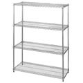 Olympic 24 in x 36 in 4 Shelf Chromate Finished Shelving Unit J2436C-J74C